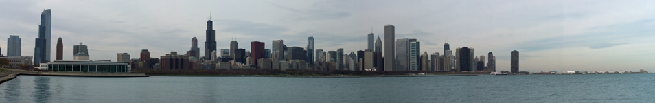 Chicago Skyline off of the Chicago Lakefront Path