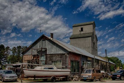 Rural Small Town Door County Scene