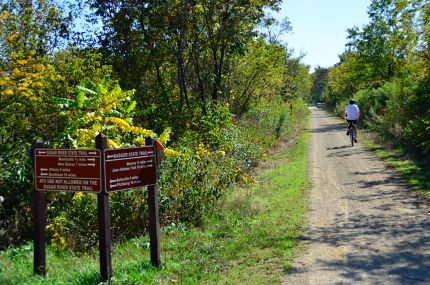 Bike Rider on Badger State Trail