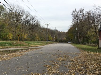 Parking lot along the Fox River Trail south of Algonquin