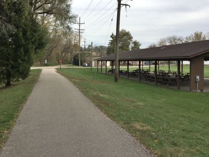 Pavilion along FOx River Trail