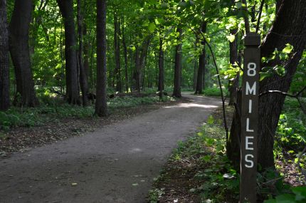 8 mile marker Kankakee Trail