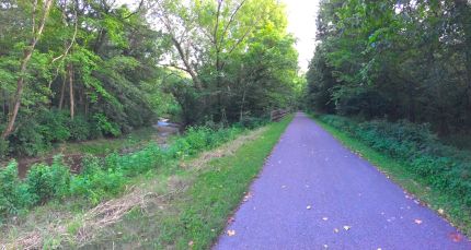 Wider view of LMST with river on left