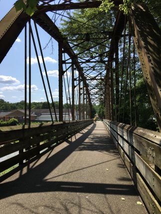 Old railway bridge for Little Miami Scenic Trail