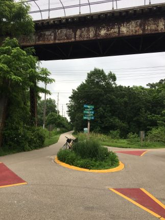 Bike Roundabout in Madison, Wisconsin