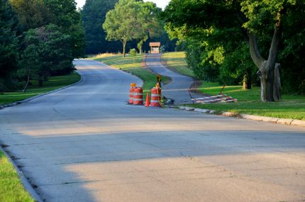 Construction on Oak Leaf Trail