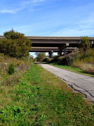 GOing Under Interstate 57 on bike trail