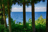 Lake view near Eagle Bluff  Lighthouse