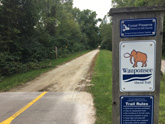 Wauponsee Glacial Trail north of bridge