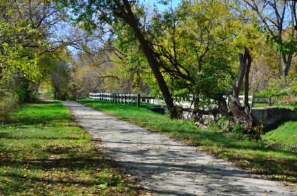 Lock on canal trail