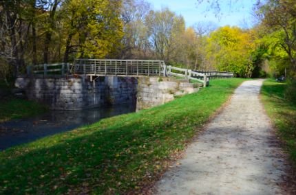 Lock with water in IM Trail