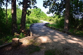 Curved Bridge on Bike trail