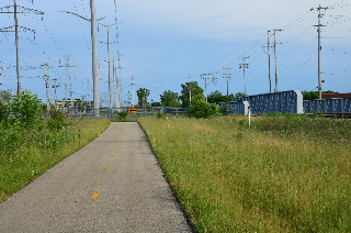 Bridge at end of Skokie Valley Bike Path