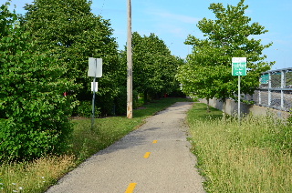 Southern end Skokie Valley Bike Path