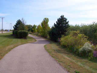 Open prairie like part of Ill Prairie Path