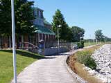 Illionis State Beack Park Path at North Point Marina.