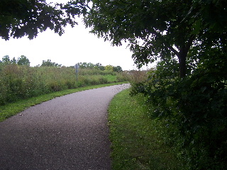 comming out of the LeRoy Oakes forest Preserve