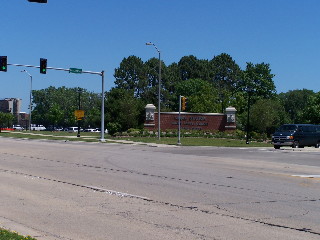 Great Lakes Naval Base along bike trail