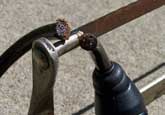 Bike lock easily cut with old rusty hack saw