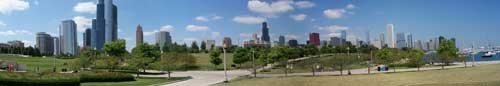 Chicago Lakefront Path and Skyline