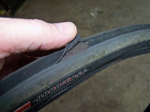 Damaged Bontrager Bike Tire