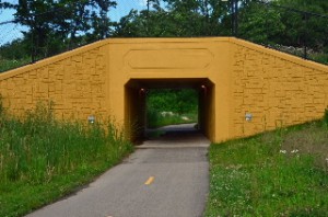 Yellow Tunnel on Skokie Valley Bike Path