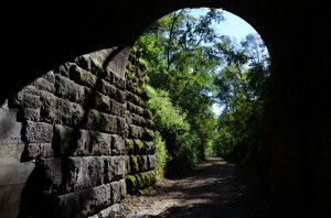 Badger State Trail Tunnel Looking Out