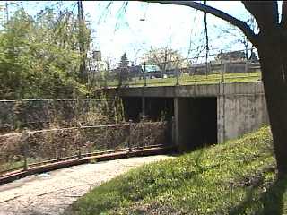 Hicks Road underpass on Palatine Bike Trail