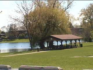 Pavillion along the Palatine Trail