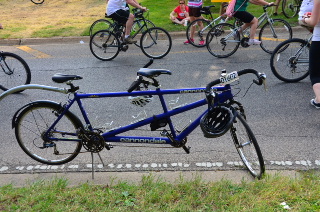 Cannondale tandem bike at Bike The Drive rest stop