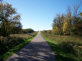 The hill leading to the bridge over 355.