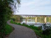 A scenic bridge along the Fox River Trail