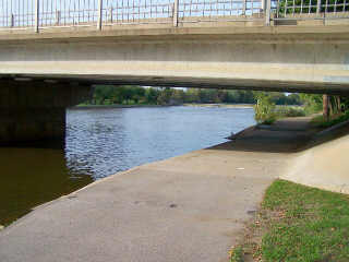 Going under the bridge in South Elgin