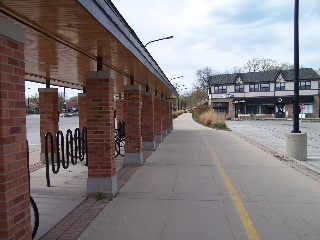 Bike Parking in Wilmette part of GBT