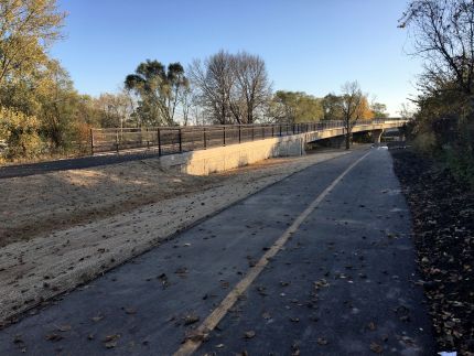 Trail Bridge Over Central at Roselle