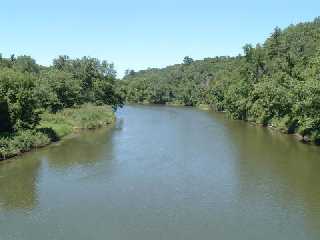 you can stop midway on a bridge to enjoy the river and streams below