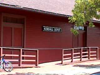 bike trail headquarters at Kendall, Wis.